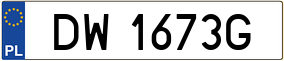 Truck License Plate